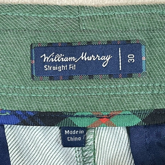 William Murray Shorts Mens 30 Green Golfing Performance Preppy Casual Adult - Picture 6 of 10